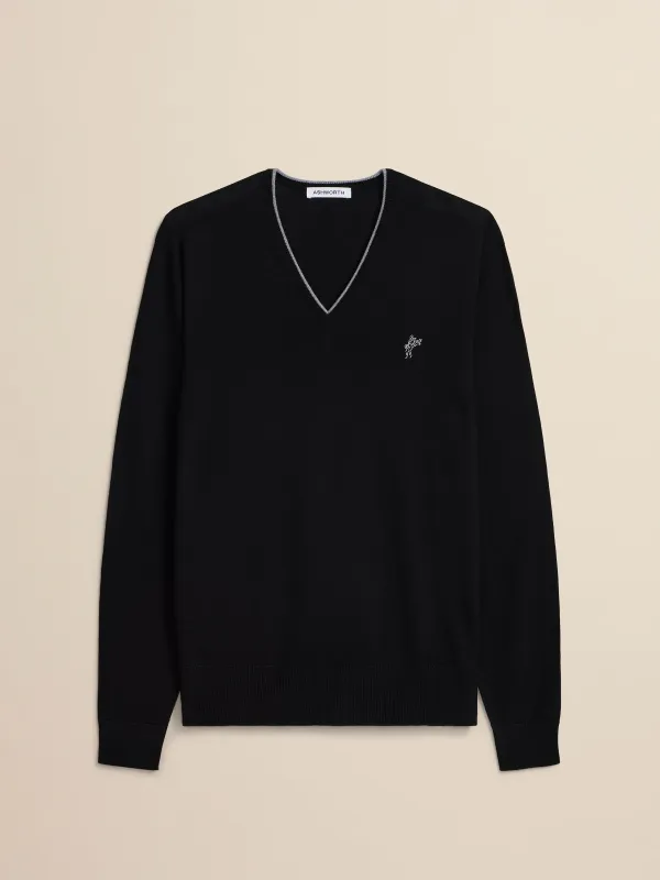 Extrafine Merino Tipped V-Neck sold by Ashworth Golf