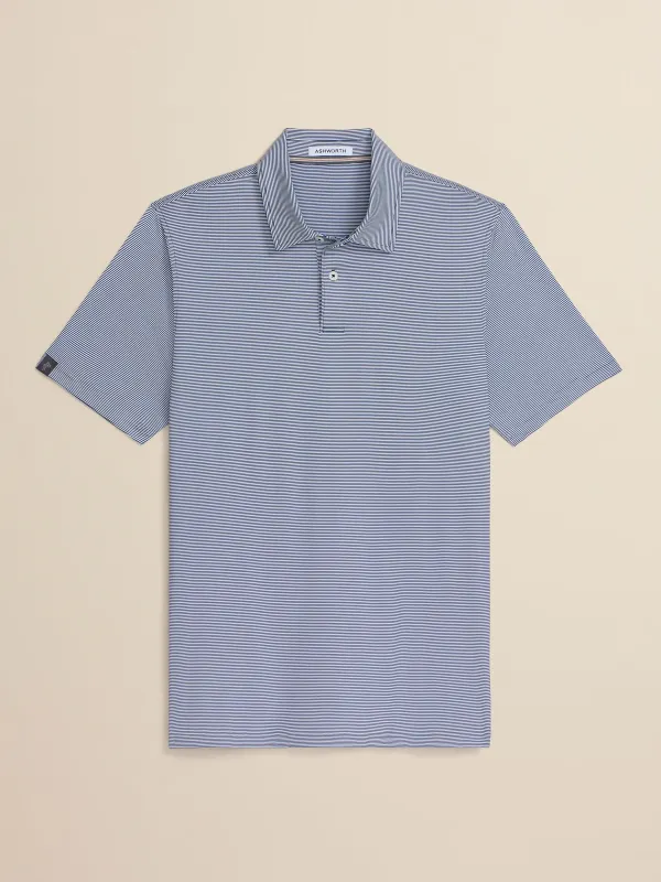 Bunker Stripe Polo made by Ashworth Golf