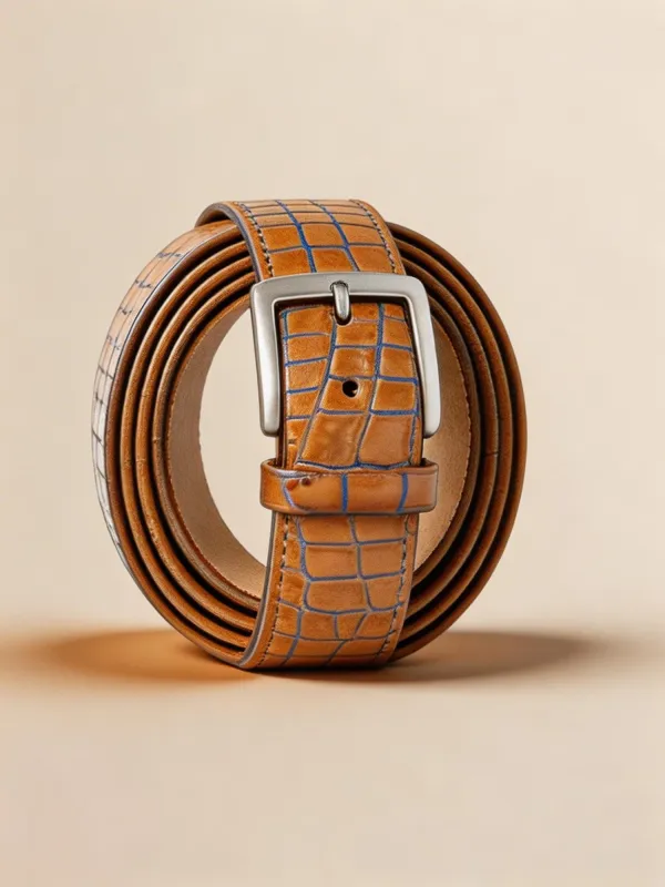 Two Tone Embossed Croc Belt made by Ashworth Golf