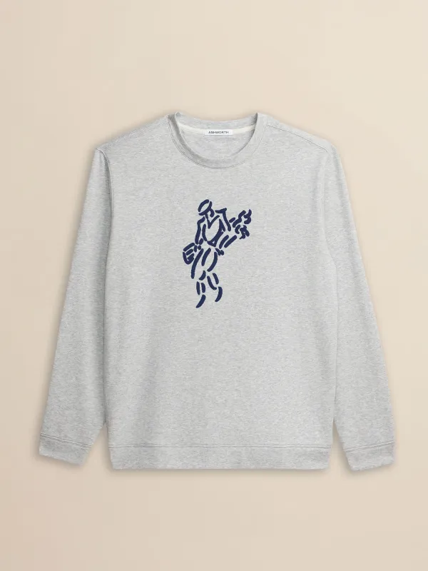 Golfman Satin Stitch Crew made by Ashworth Golf