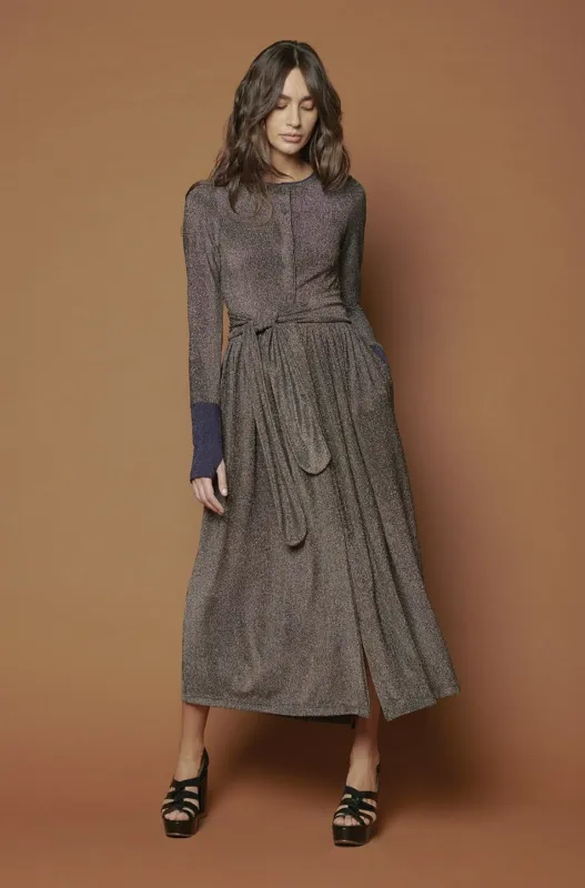 Midi dress with contrasting cuffs. sold by Baruni