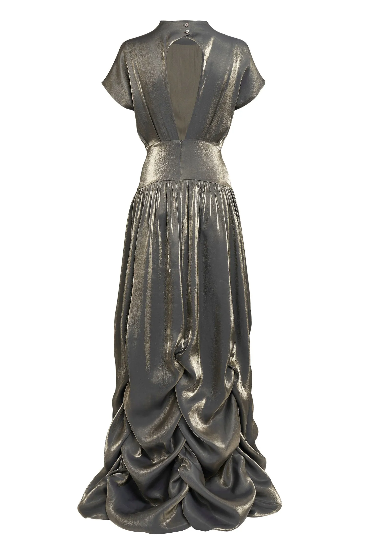 Long gathered dress sold by Baruni product image thumbnail 3