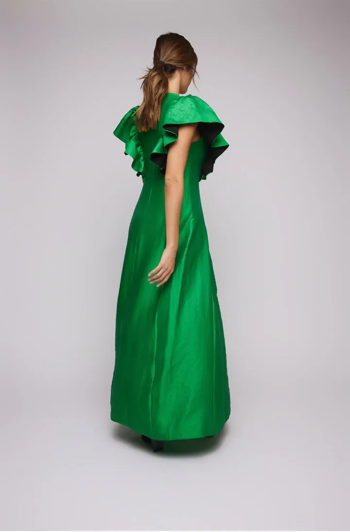 Maxi dress with gathered sleeves. sold by Baruni