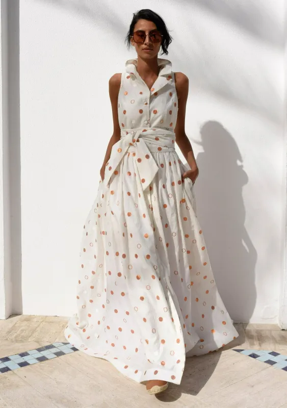 Summer Polka Dot gown sold by Baruni