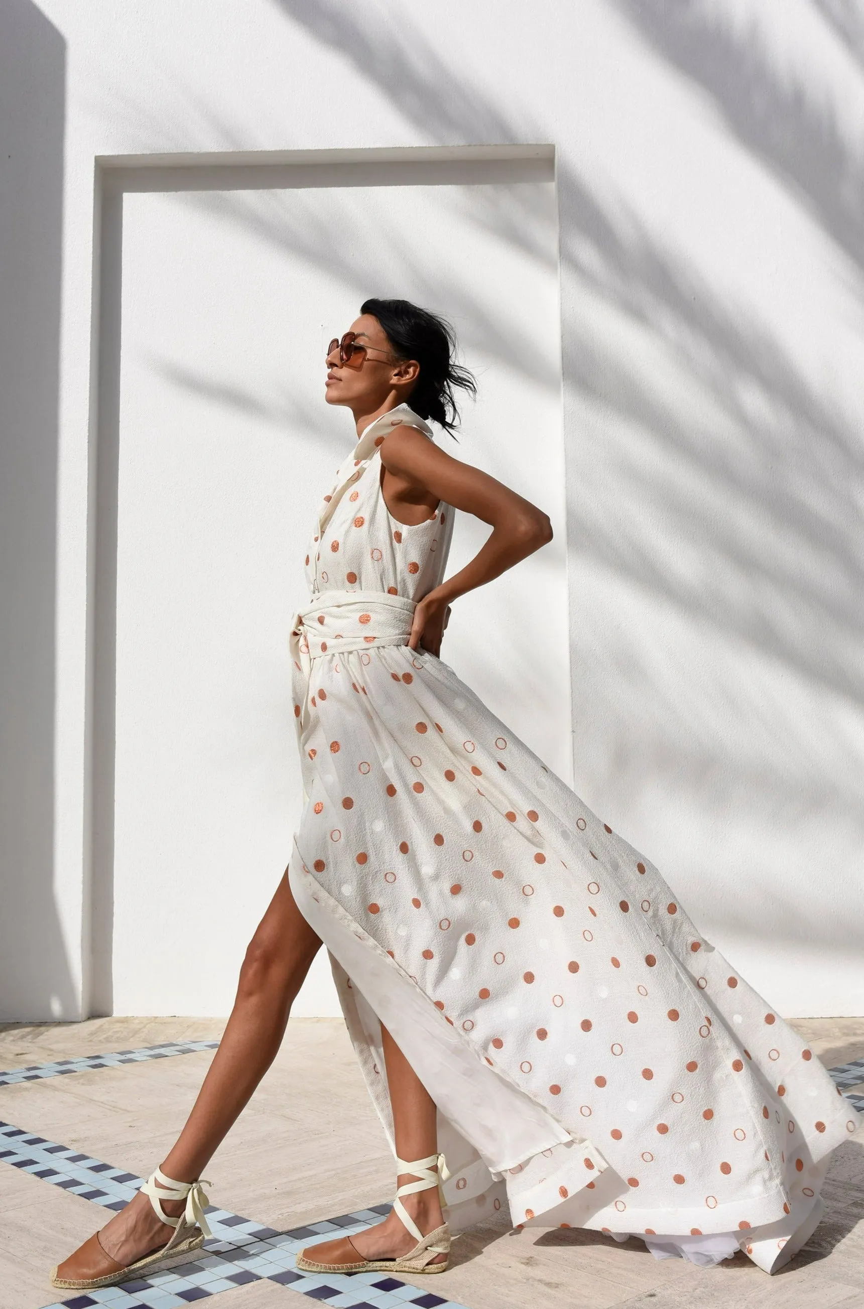 Summer Polka Dot gown sold by Baruni product image thumbnail 3