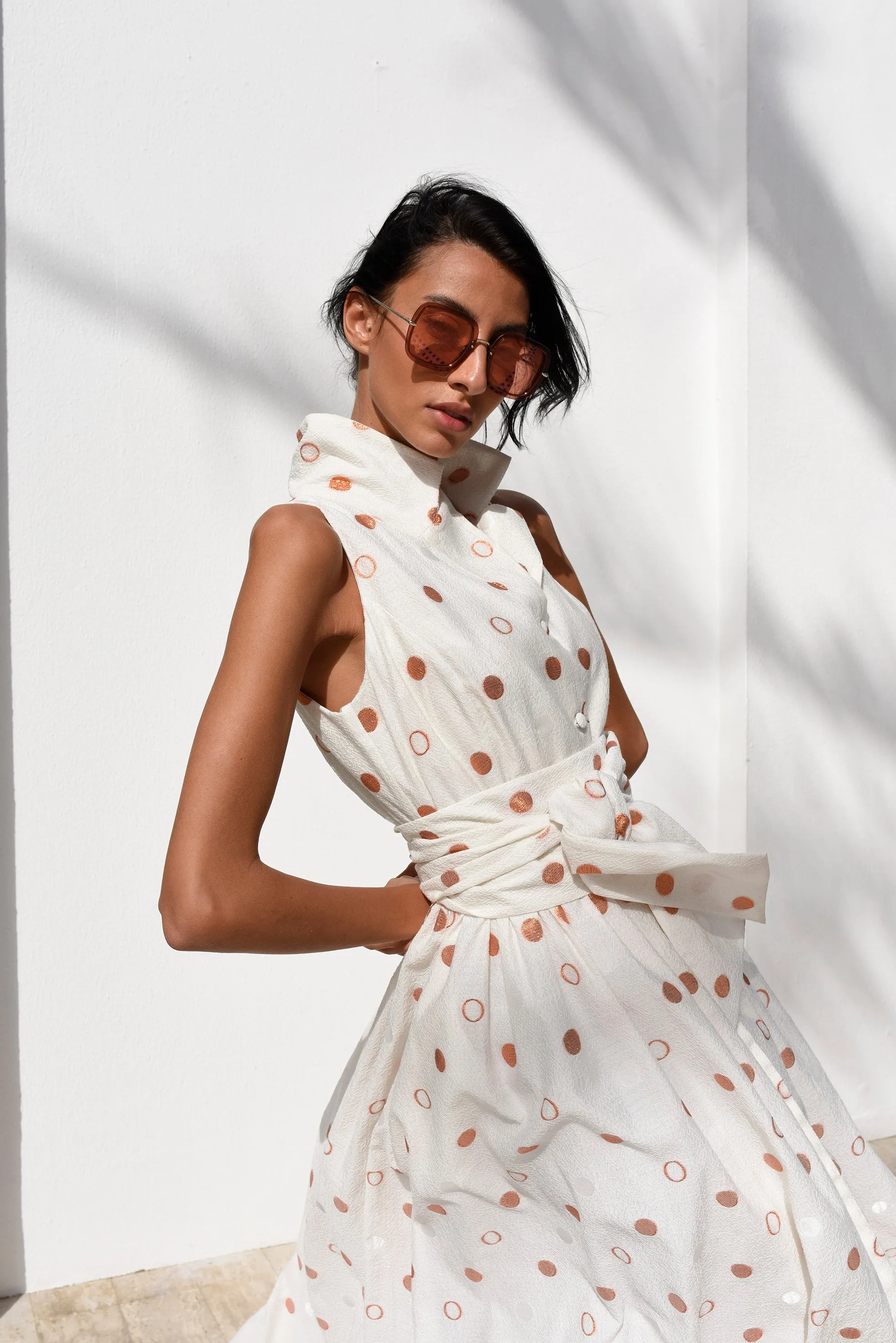 Summer Polka Dot gown sold by Baruni product image thumbnail 2