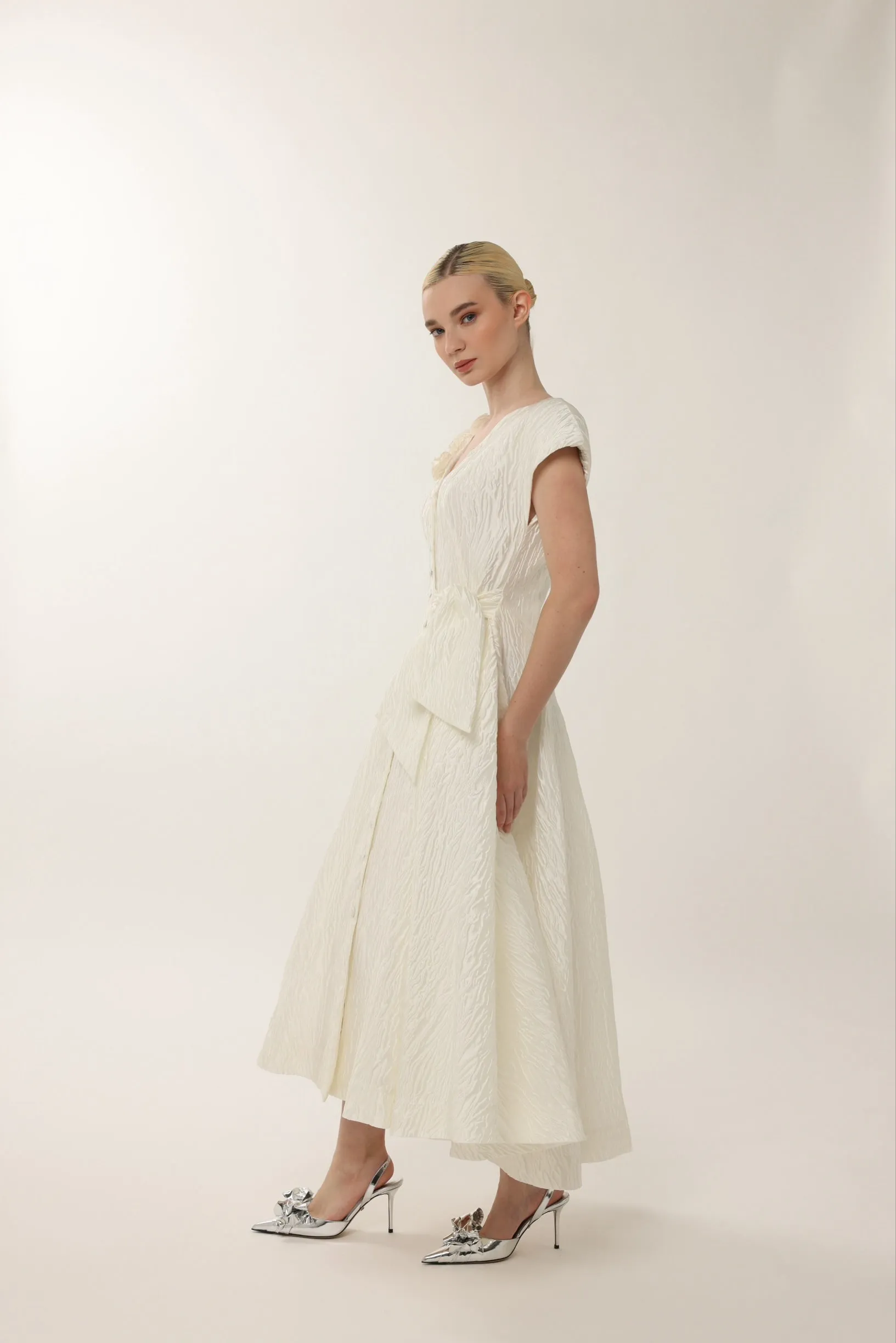Johara Jacquard Midi Dress sold by Baruni product image thumbnail 3