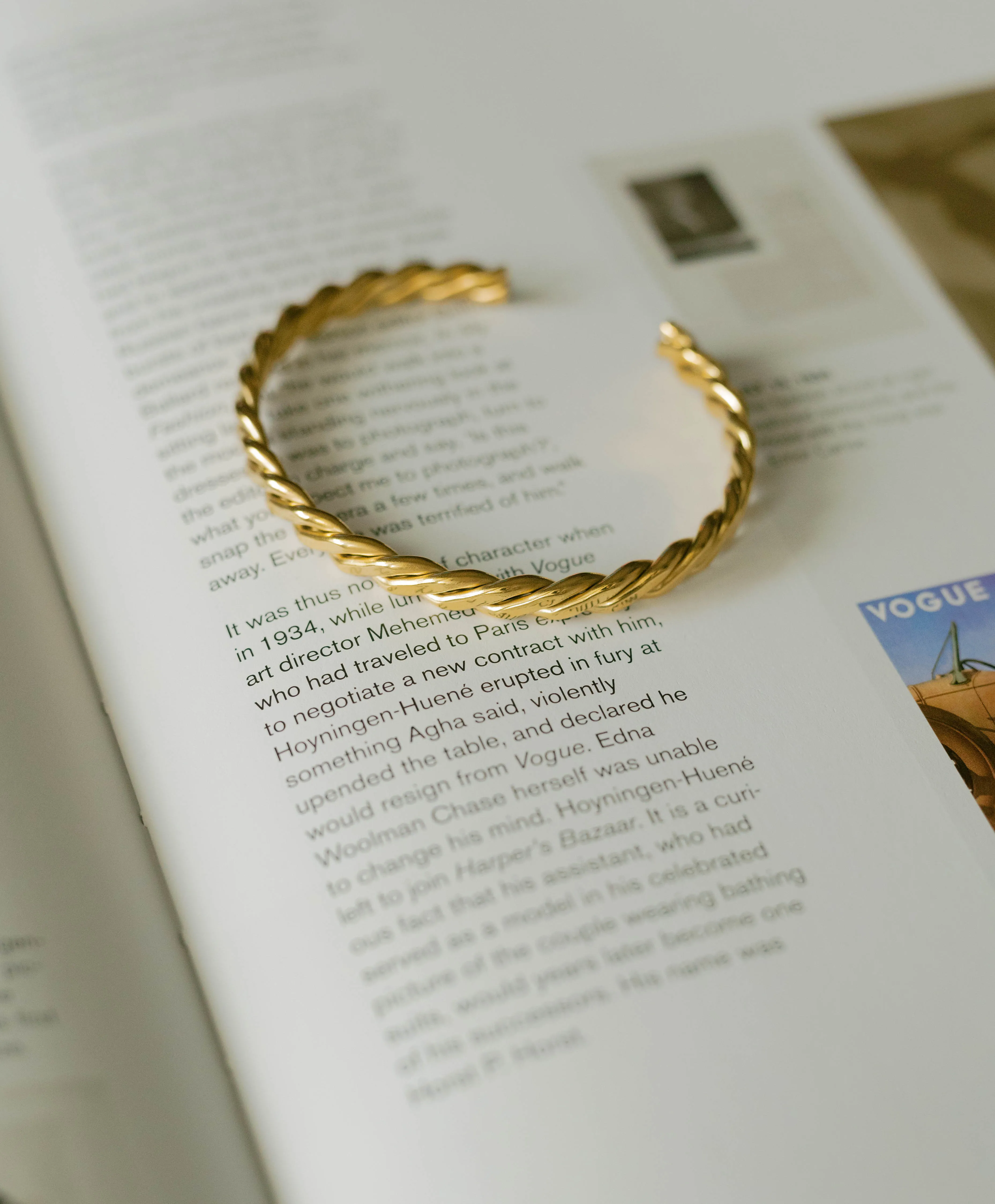 Rope Cuff – Gold sold by Bibi & Kim