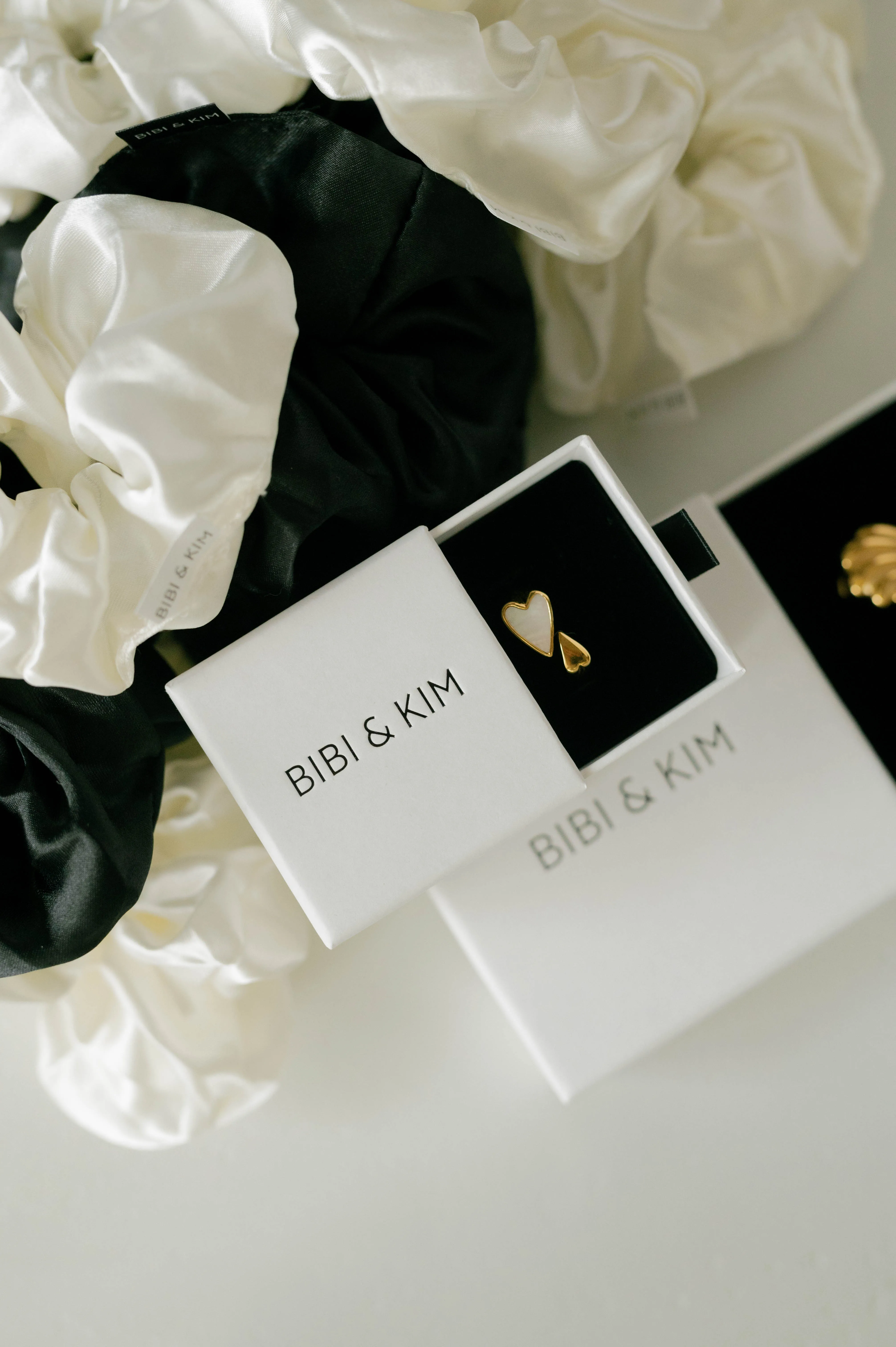 Mother of Pearl Heart Adjustable Ring sold by Bibi & Kim product image thumbnail 2