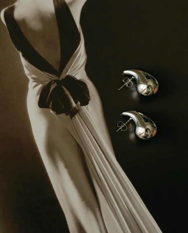 Liquid Drop Earrings – Silver sold by Bibi & Kim