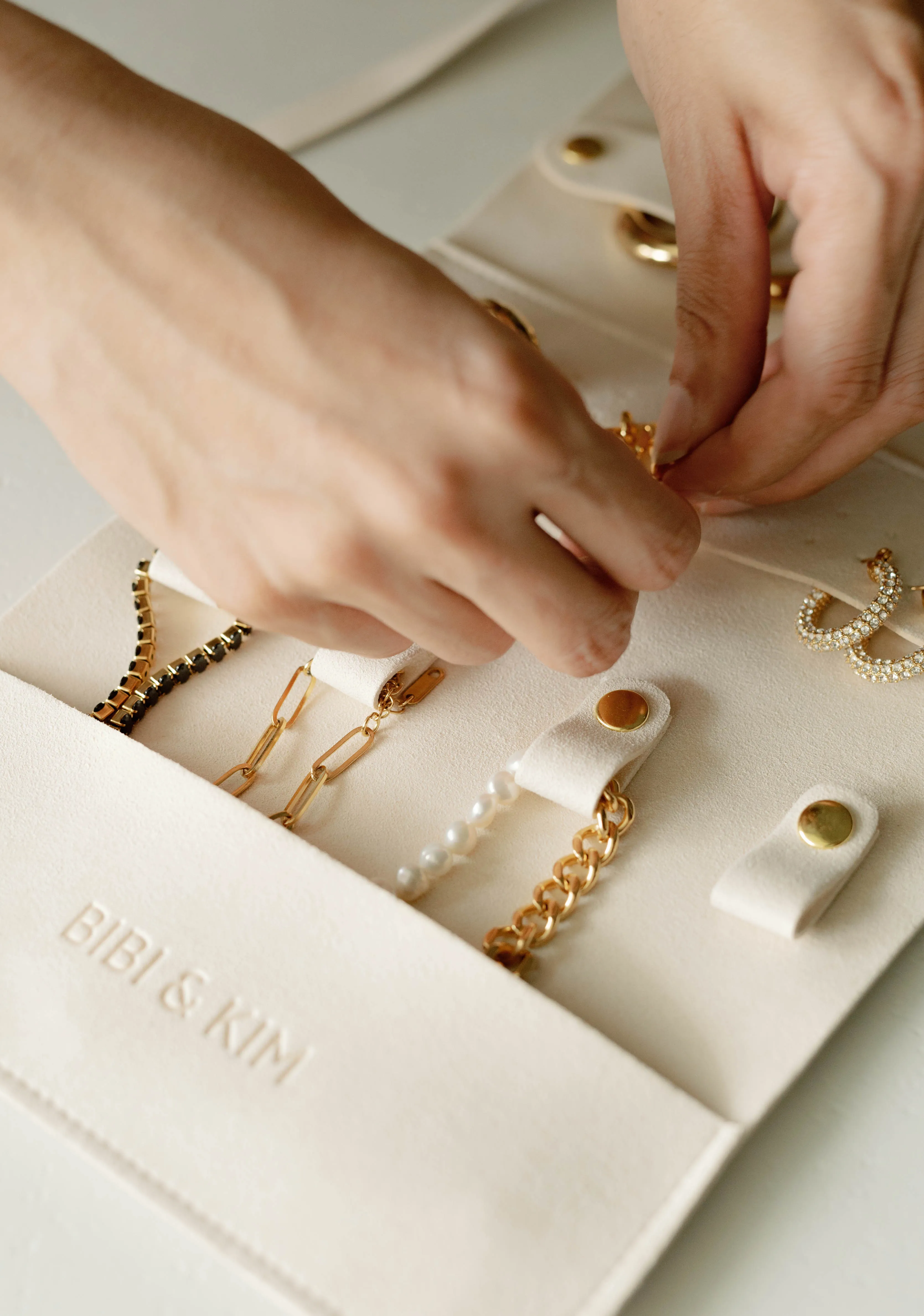 Travel Jewelry Organizer – Cream sold by Bibi & Kim product image thumbnail 2