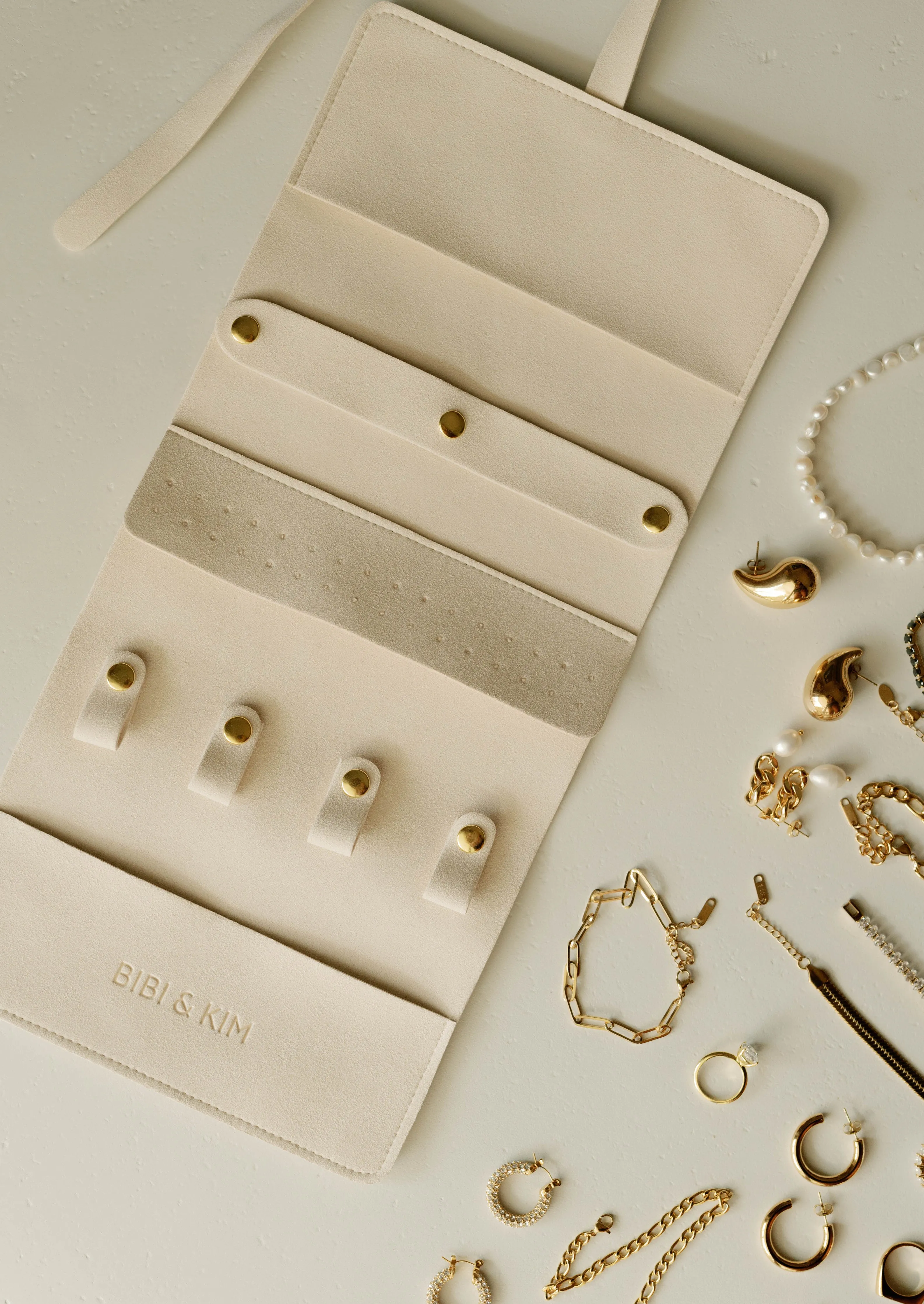 Travel Jewelry Organizer – Cream sold by Bibi & Kim