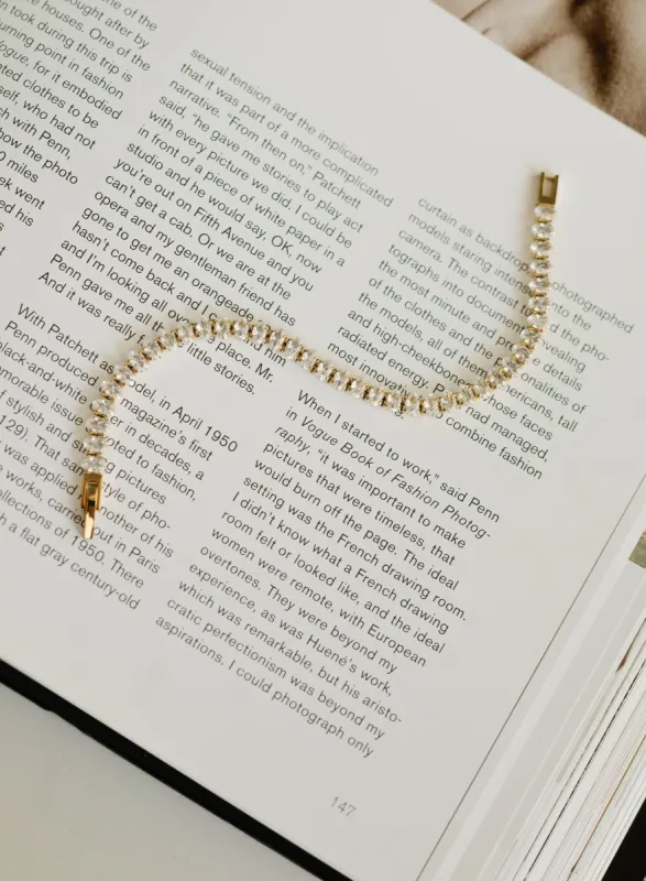 Luxe Tennis Bracelet – White sold by Bibi & Kim