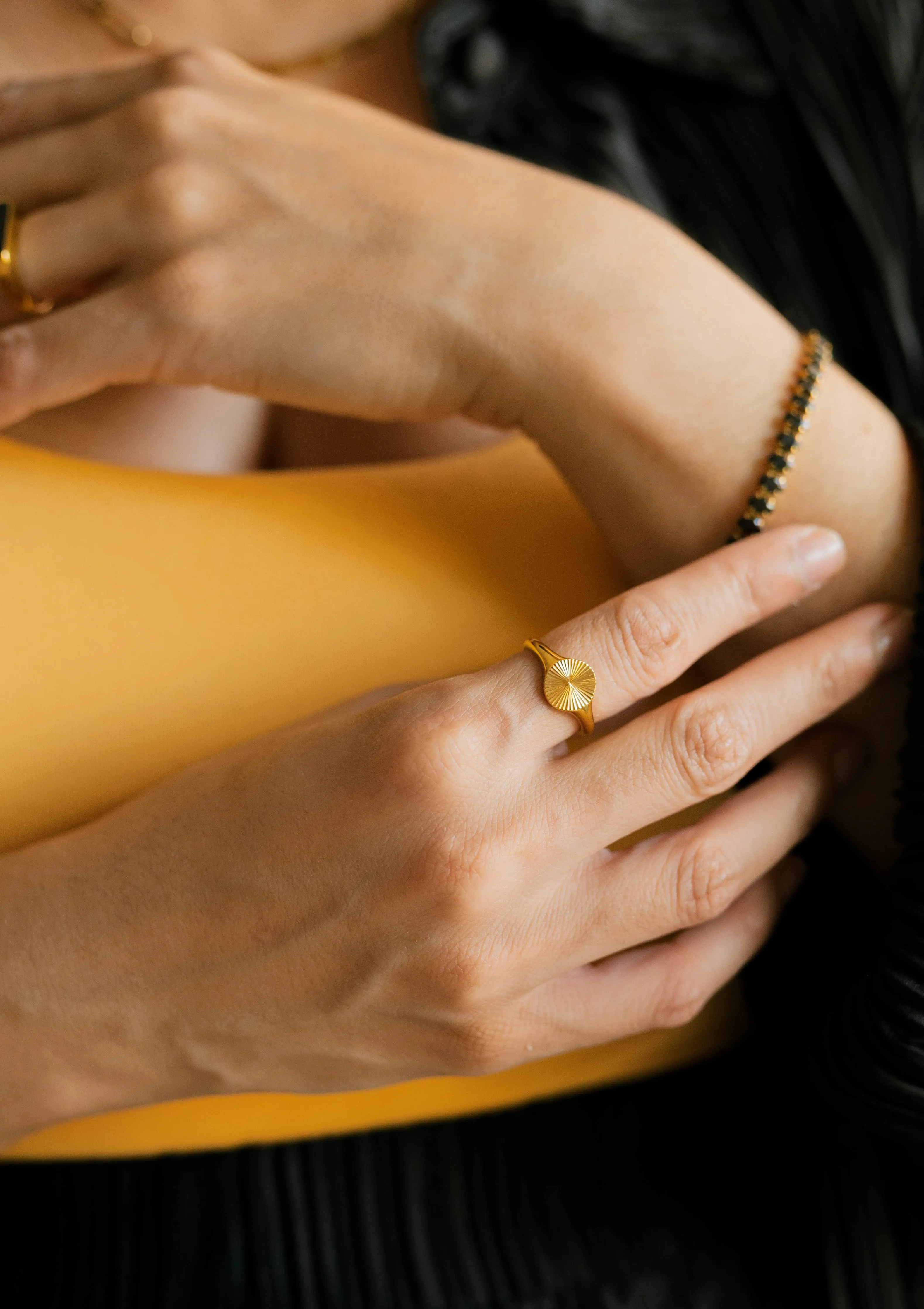 Sunburst Signet Ring sold by Bibi & Kim product image thumbnail 2