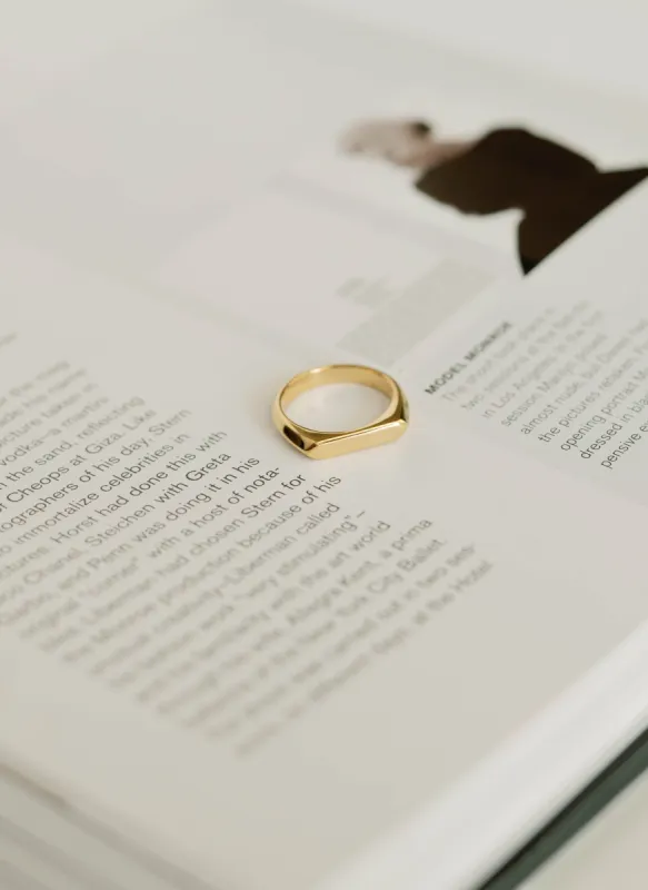 Bar Signet Ring sold by Bibi & Kim