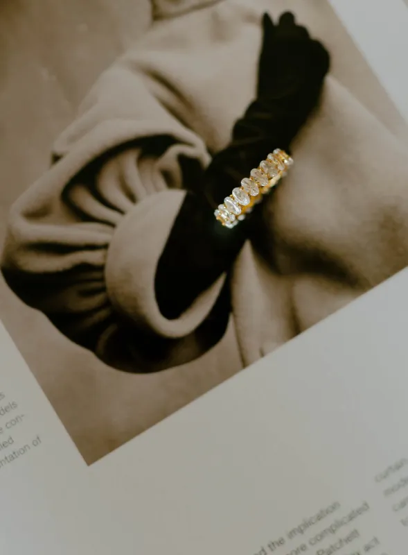 Oval CZ Eternity Ring sold by Bibi & Kim