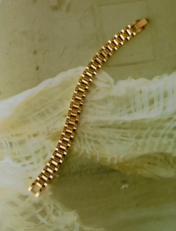 Watch Band Bracelet – Gold sold by Bibi & Kim