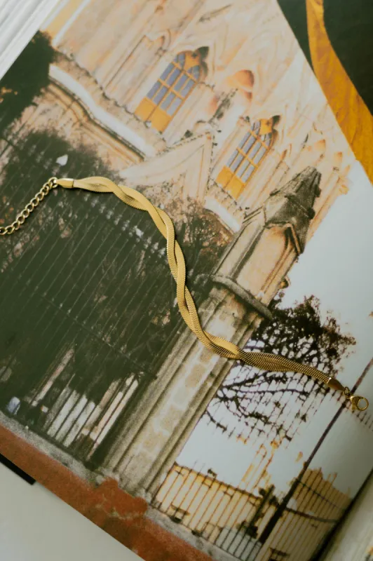 Twisted Herringbone Bracelet sold by Bibi & Kim