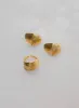 Ribbed Dome Earrings – Gold sold by Bibi & Kim