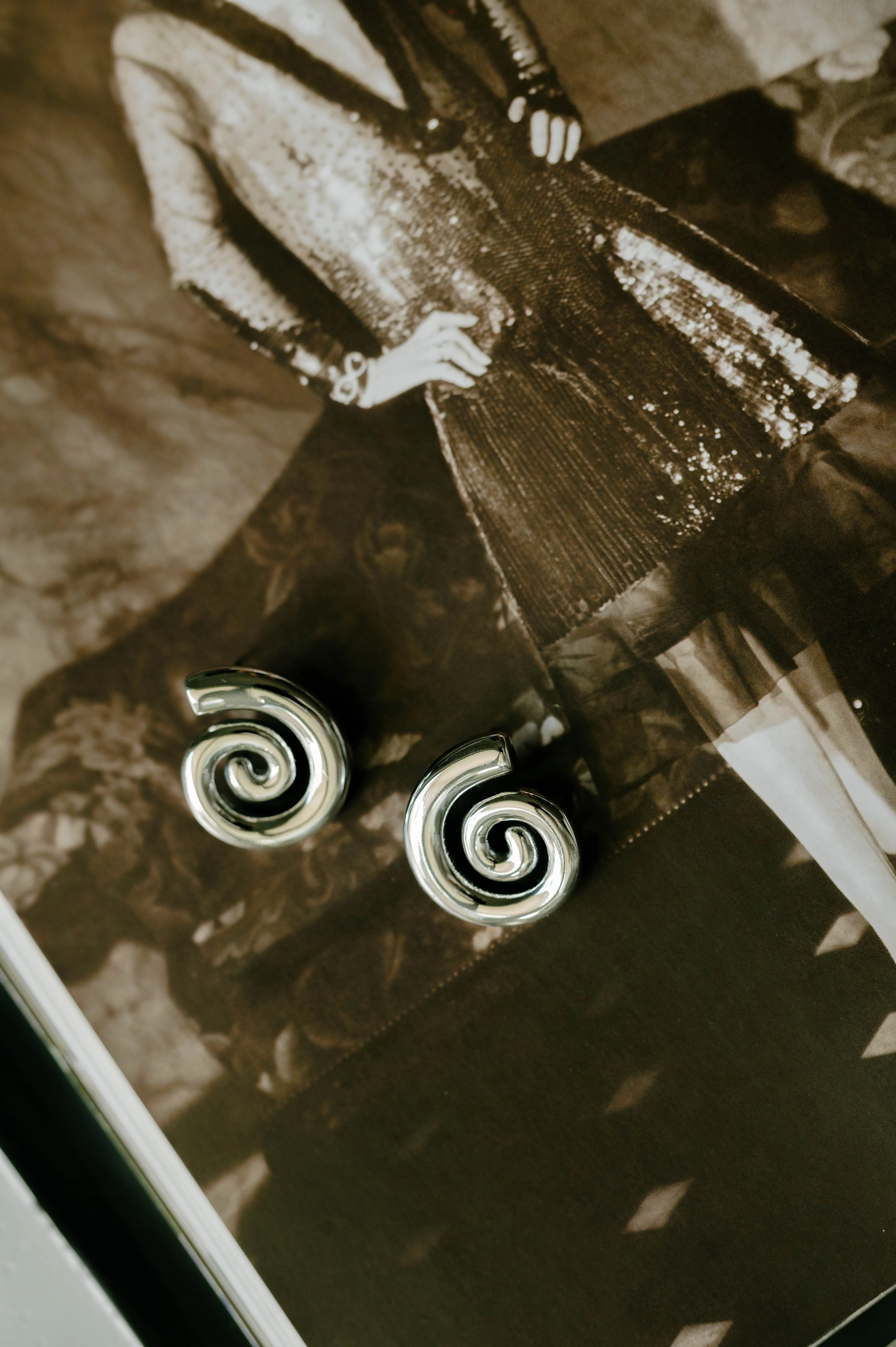 Swirl Studs – Silver sold by Bibi & Kim