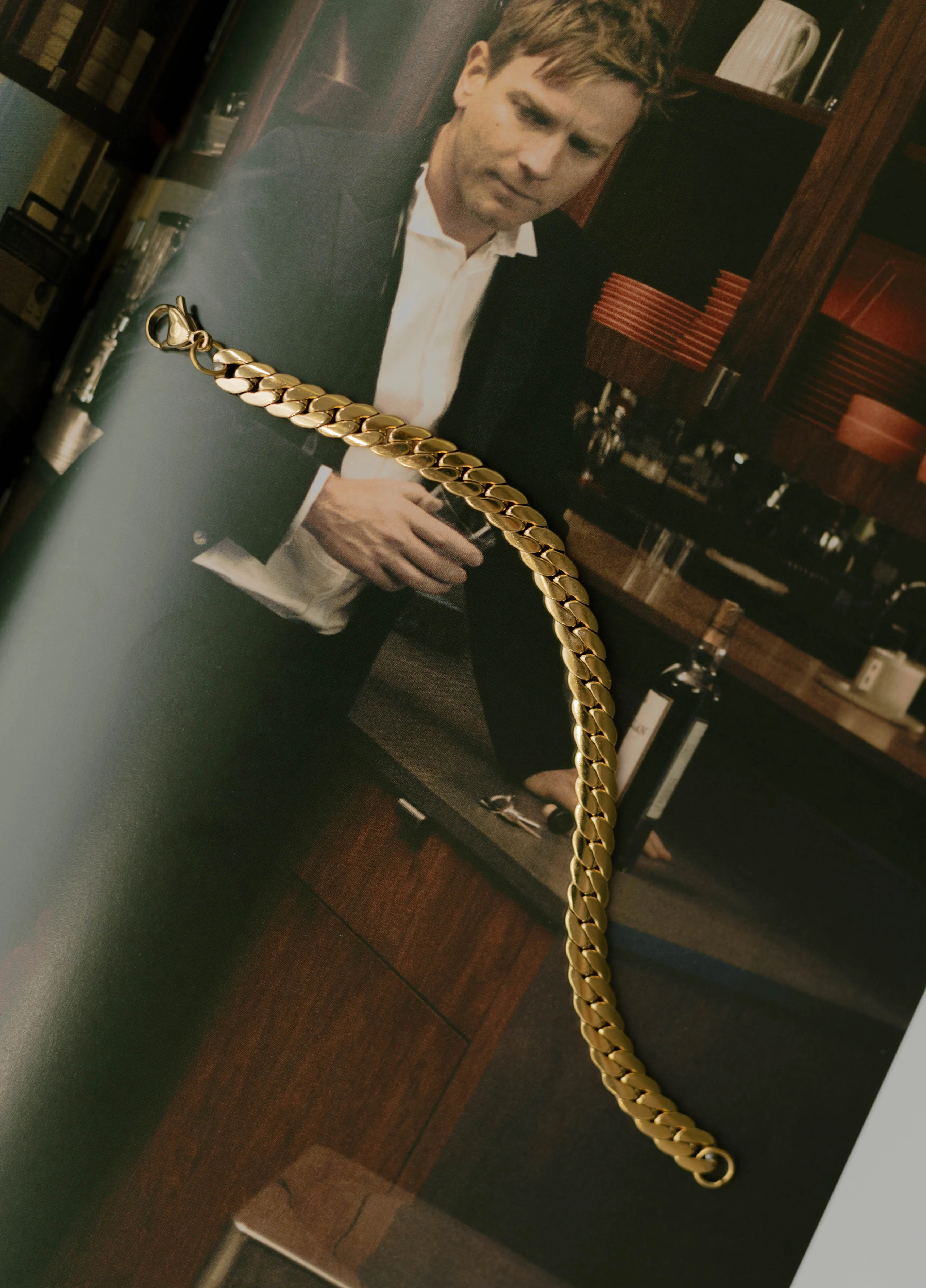 Flat Snake Bracelet – Gold sold by Bibi & Kim