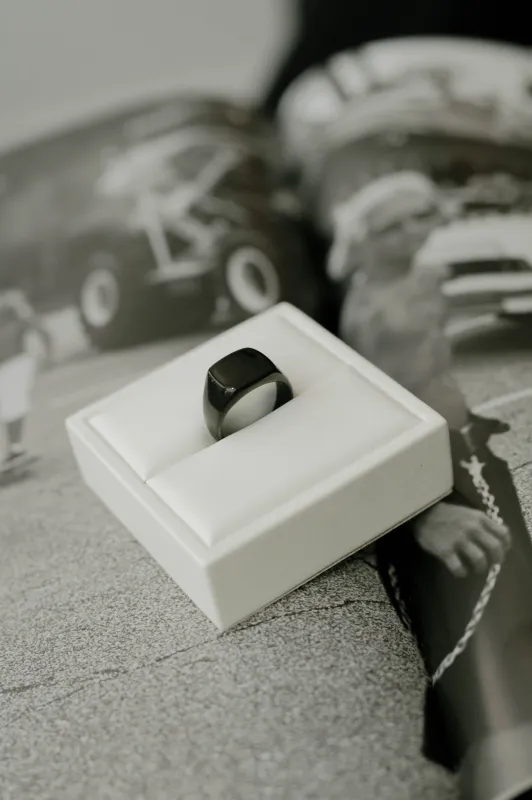 Signet Ring – Black sold by Bibi & Kim