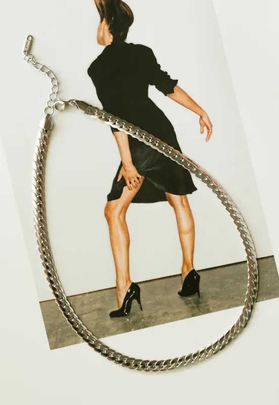 Cuban Choker – Silver sold by Bibi & Kim