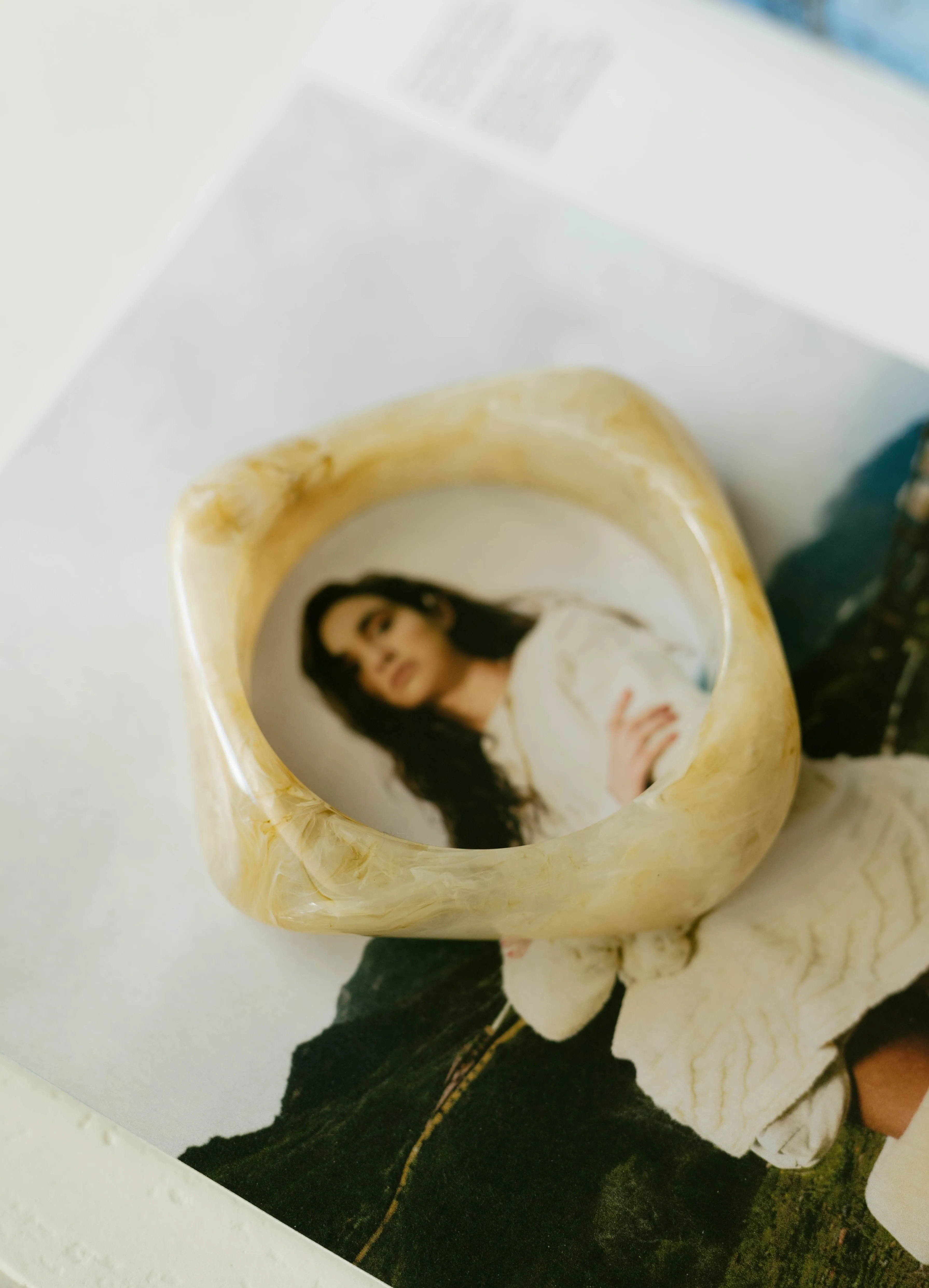 Sculpted Resin Bangle – Honey Swirl sold by Bibi & Kim product image thumbnail 2