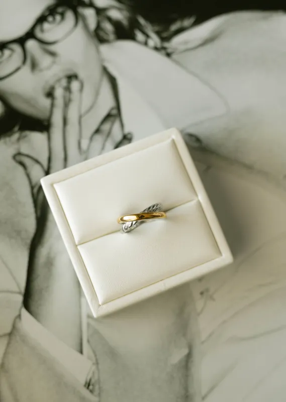 Dual Harmony Ring - Mixed Metal sold by Bibi & Kim