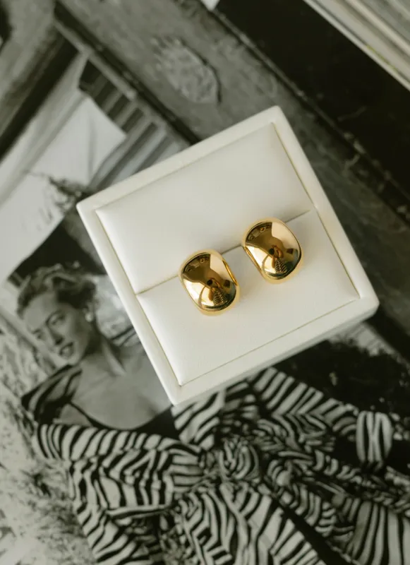 Sculpted Dome Hoops sold by Bibi & Kim