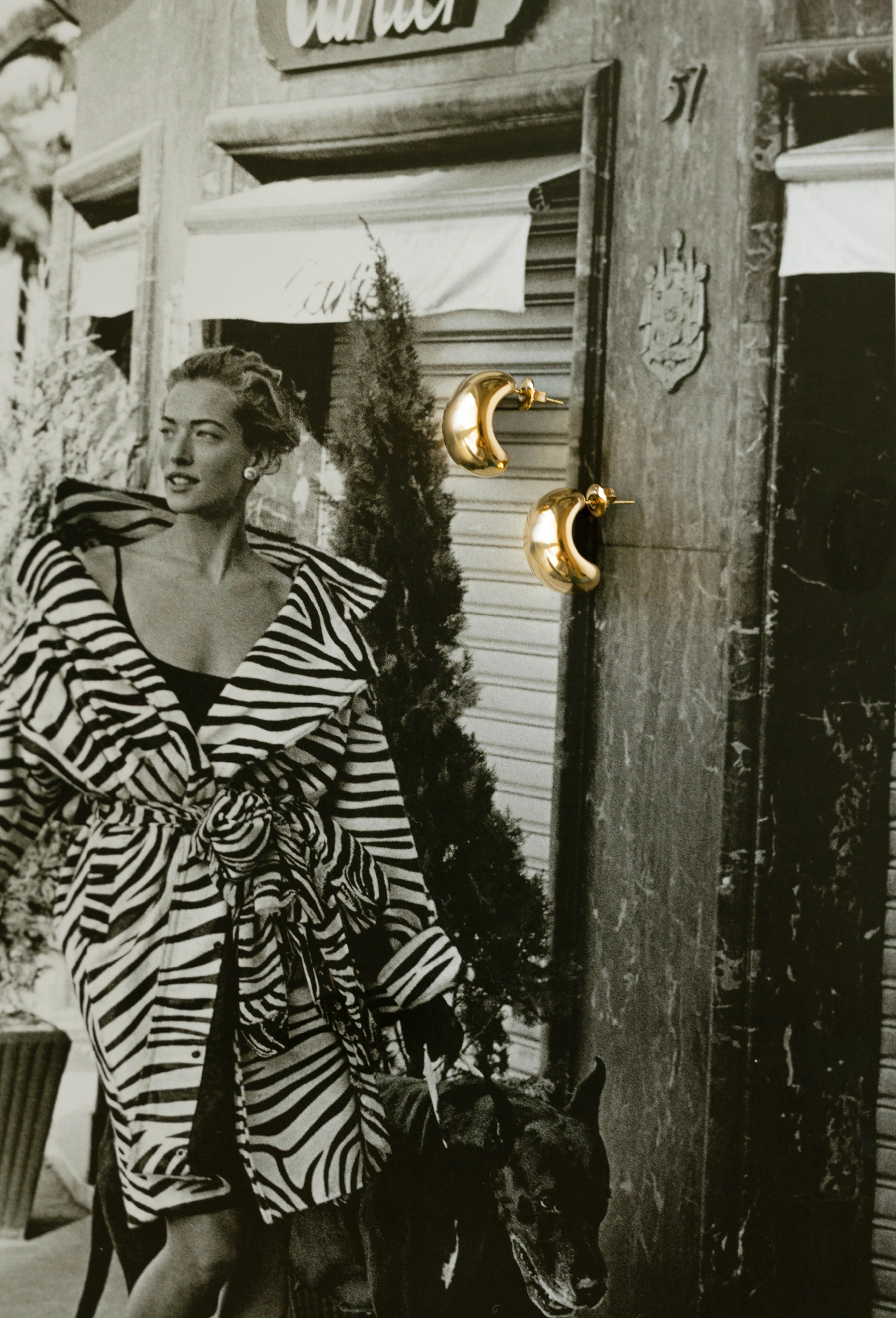 Sculpted Dome Hoops sold by Bibi & Kim product image thumbnail 2