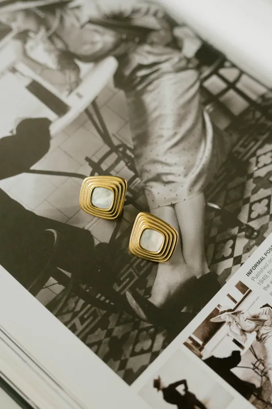 Vintage Pearl Crest Earrings sold by Bibi & Kim