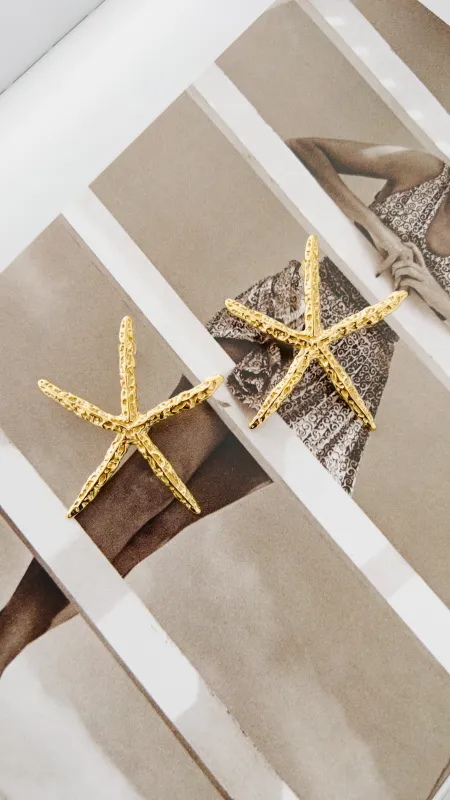 Stella Marina Earrings - Gold made by Bibi & Kim