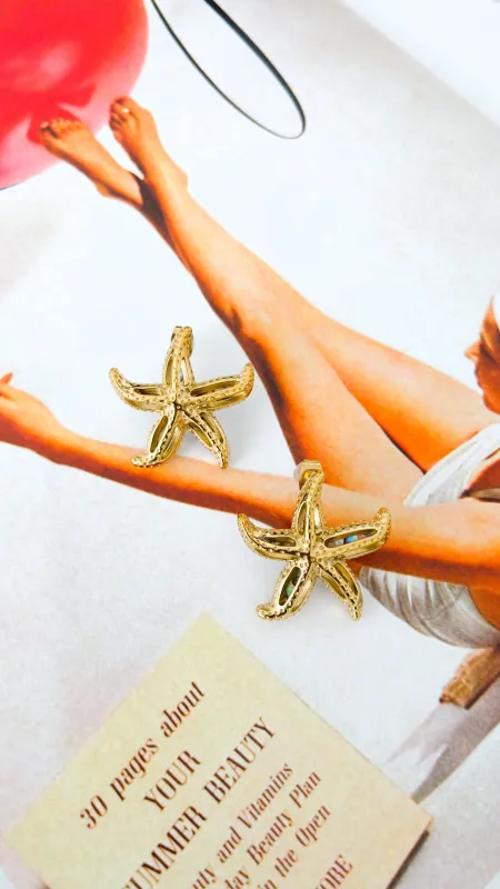 Stella Marina Grande Earrings made by Bibi & Kim