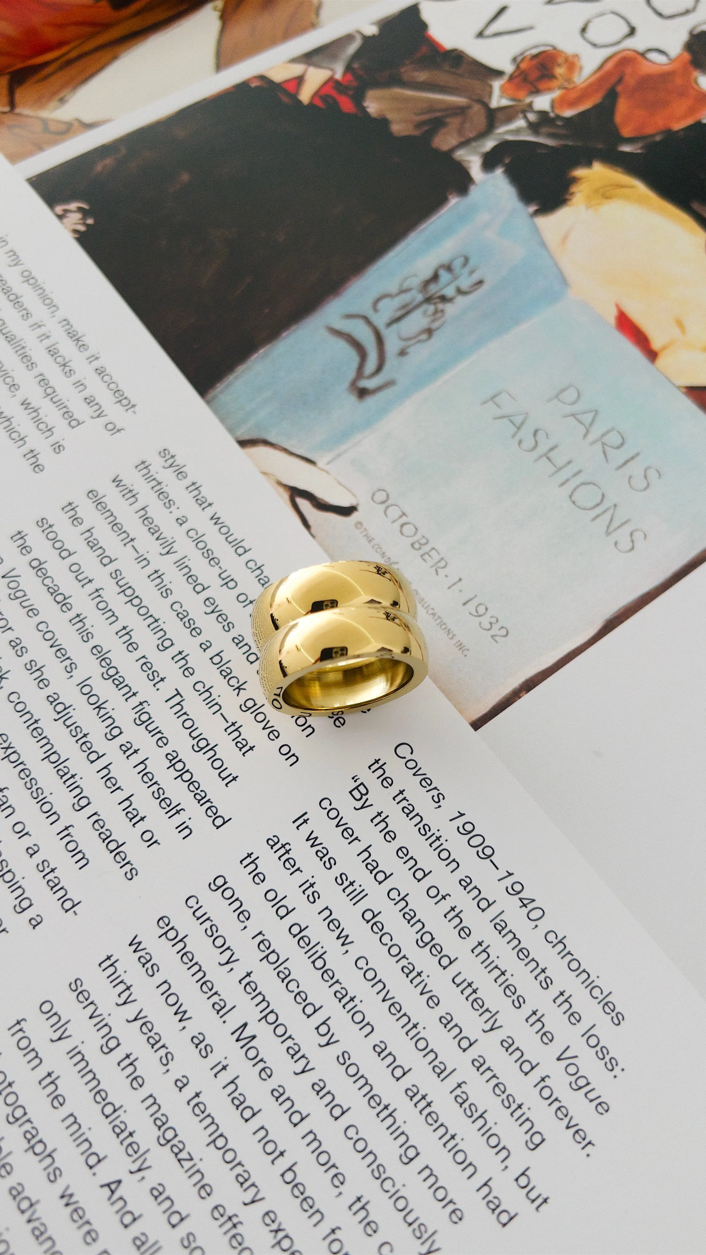 DOUBLE DOME BAND RING sold by Bibi & Kim