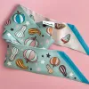 Moths and Squashes Twilly Ribbon Scarf sold by Centinelle
