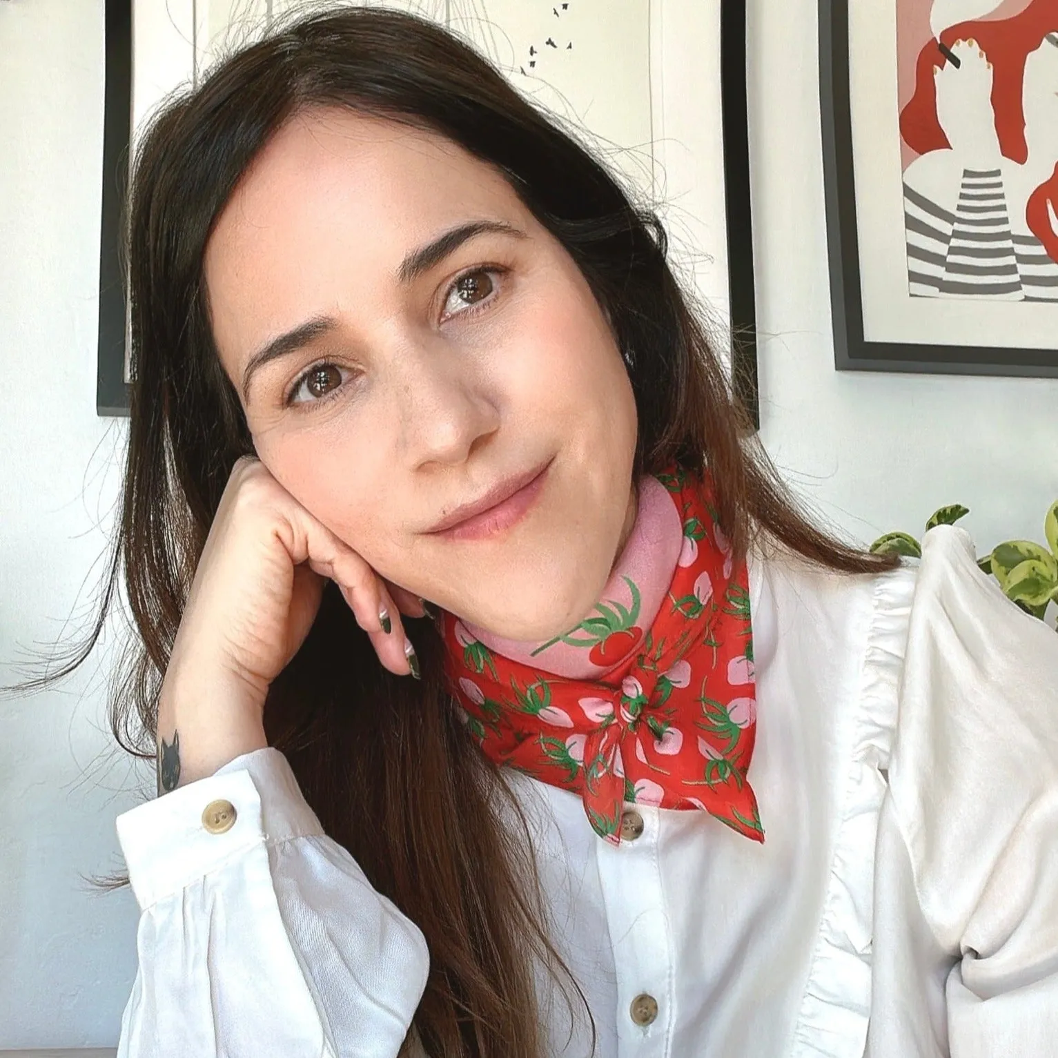 Tomatoes Cotton Silk Bandana sold by Centinelle product image thumbnail 3