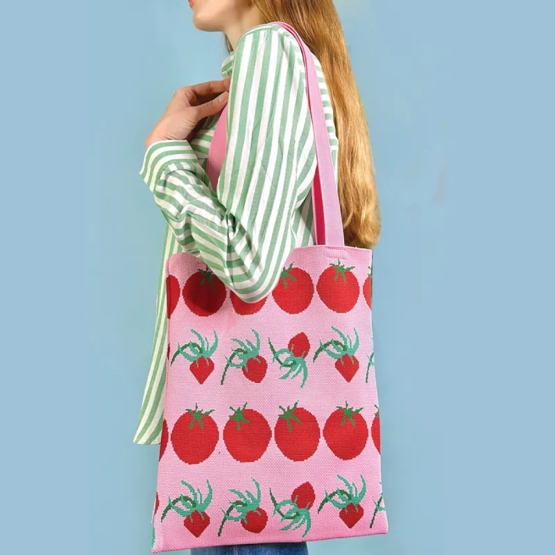 Tomatoes Knit Tote Bag sold by Centinelle