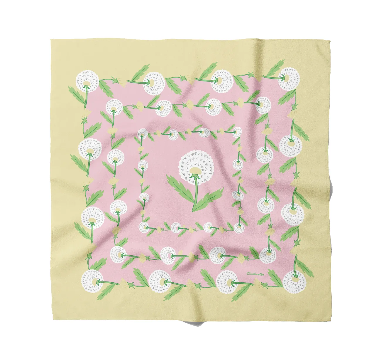 Dandelion Cotton Silk Bandana sold by Centinelle