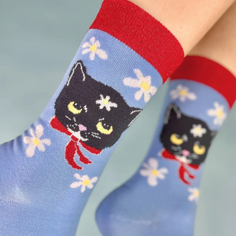 Naoko Cat Socks sold by Centinelle