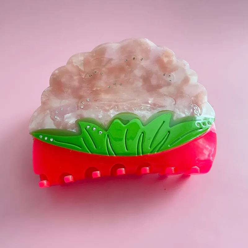 Pink Cauliflower - Hair Claw sold by Centinelle