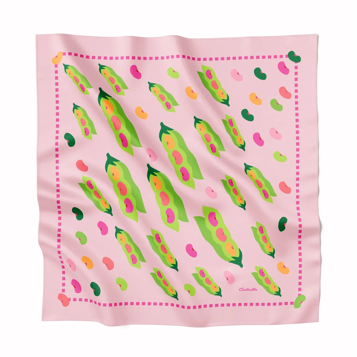 MAGIC EDAMAME - Silk Medium Square Scarf sold by Centinelle