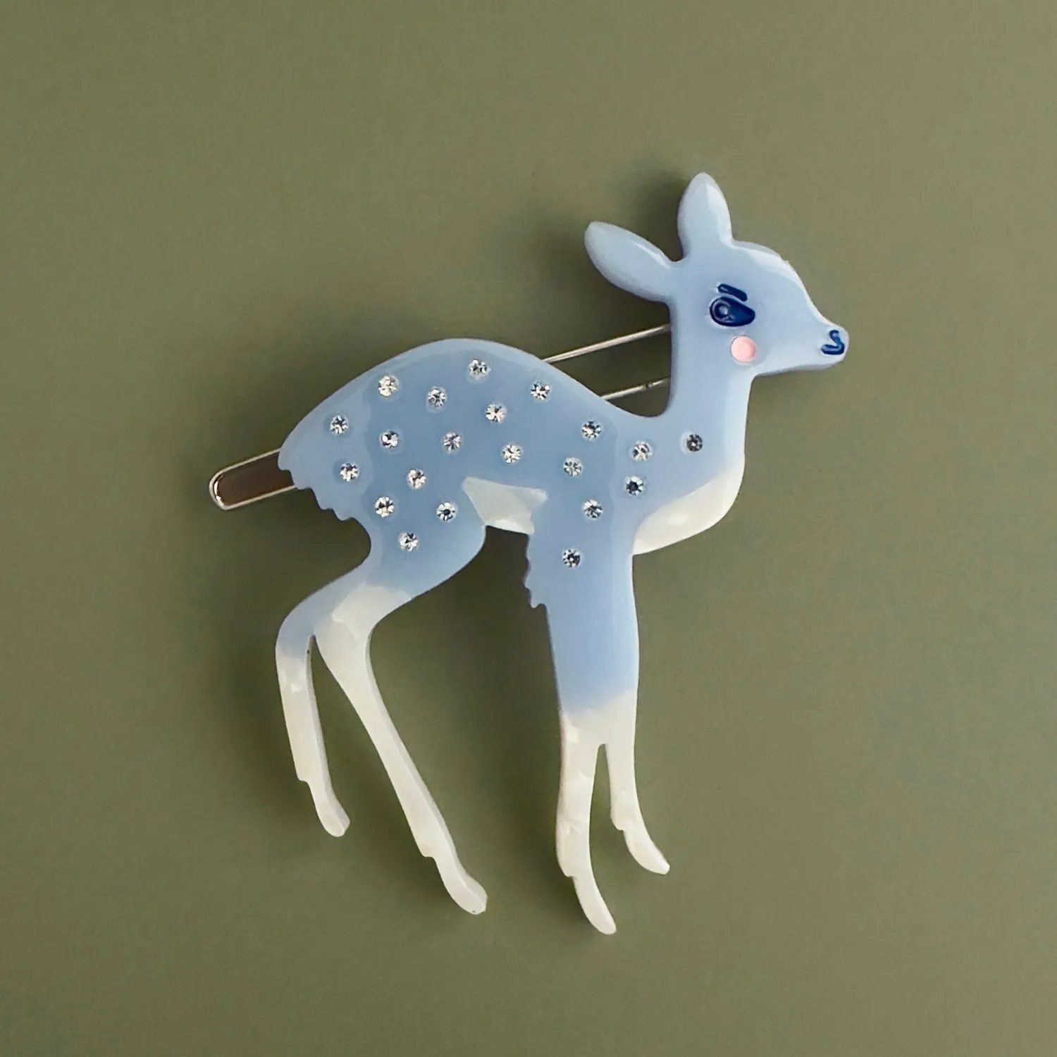 Deer Blue Hair Clip sold by Centinelle