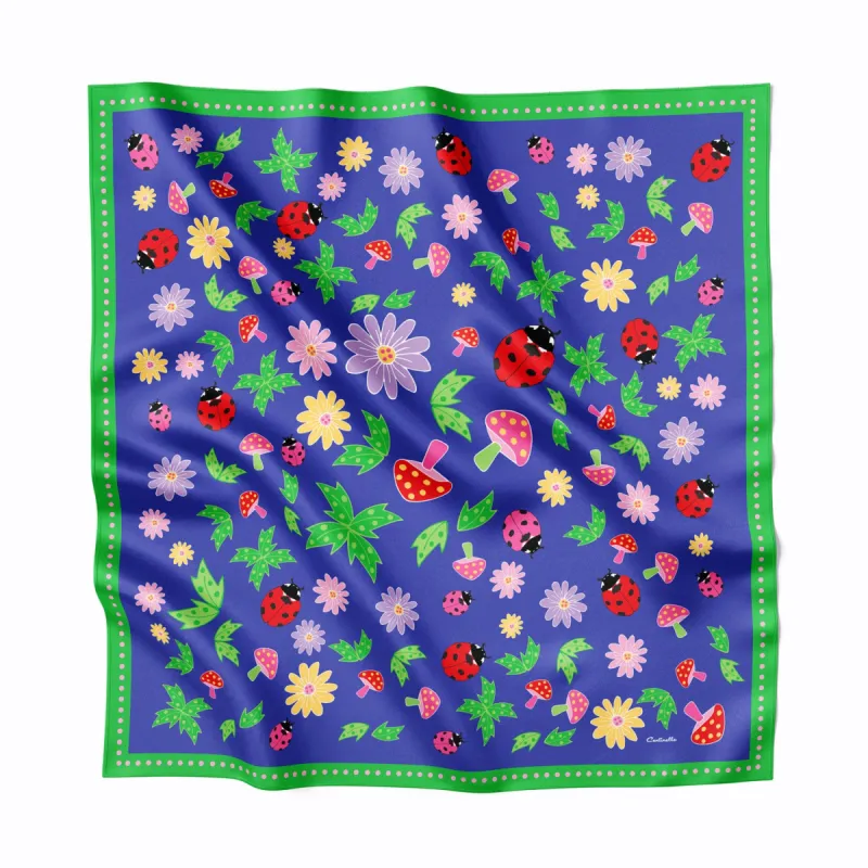 Magic Forest Silk Medium Square Scarf sold by Centinelle