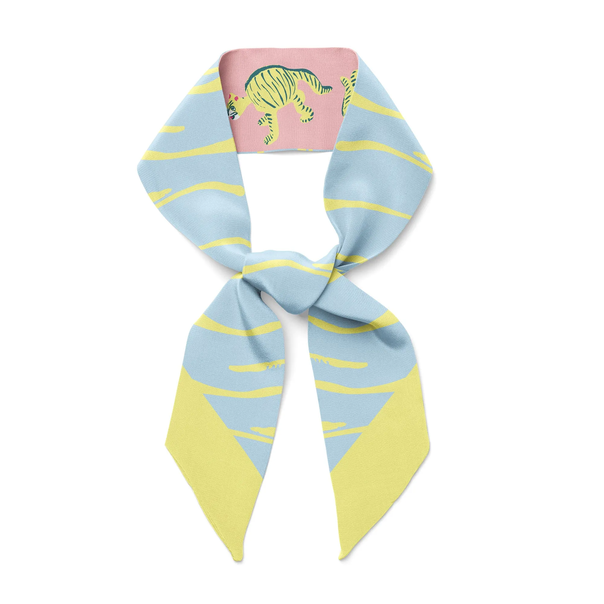 NODDING TIGERS - Twilly Ribbon Scarf sold by Centinelle product image thumbnail 2