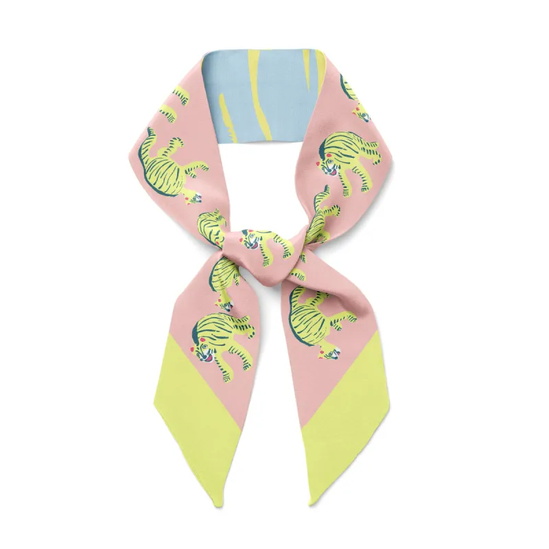 NODDING TIGERS  - Twilly Ribbon Scarf sold by Centinelle