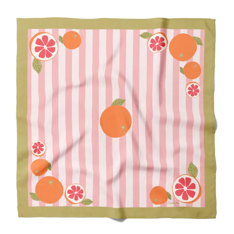 California Pomelo Cotton Silk Bandana sold by Centinelle