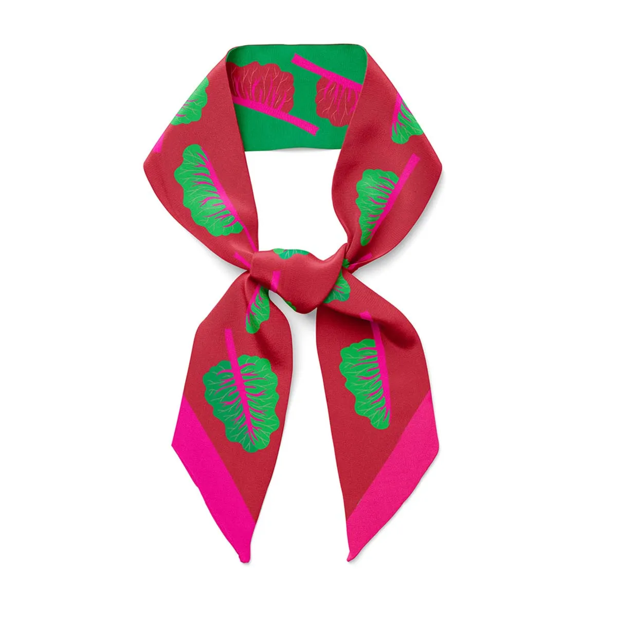 Glowing Chard Twilly Ribbon Scarf sold by Centinelle