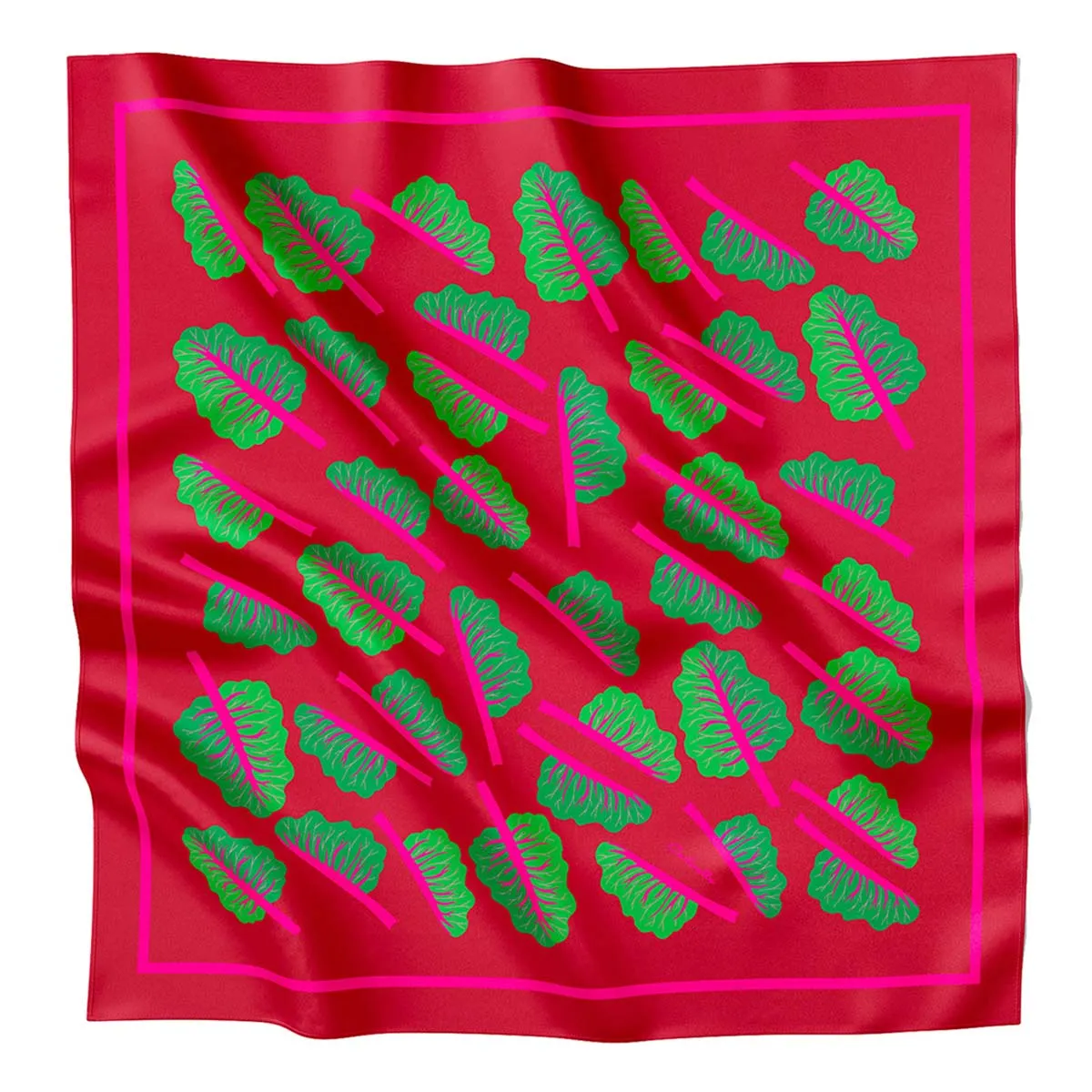 Glowing Chard Cotton Silk Bandana sold by Centinelle
