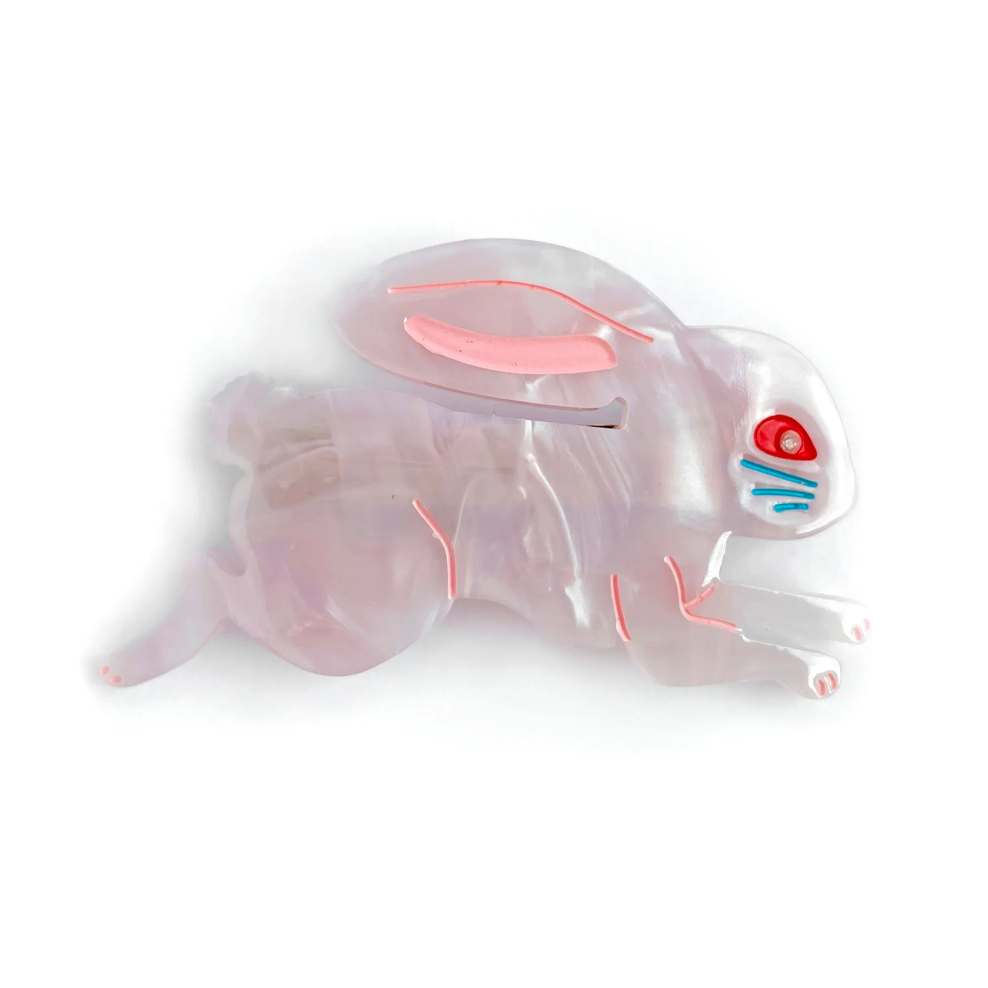 Lingonberry Candy Bunnies Pink Hair Barrette sold by Centinelle product image thumbnail 2
